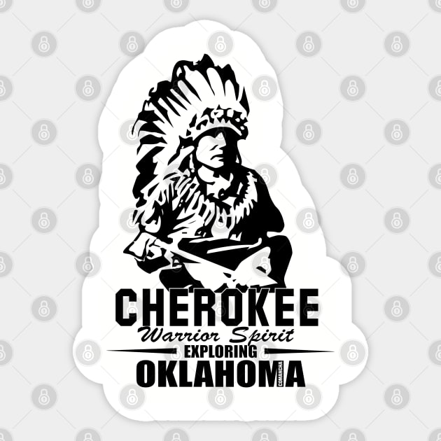 Cherokee Warrior Spirit Sticker by comancha